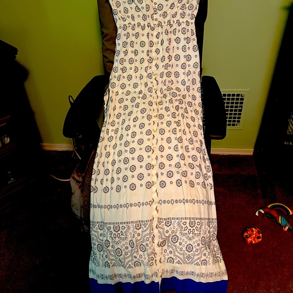 Old Navy Long Strapless Dress Medium